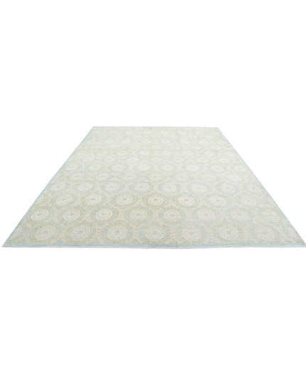 Artemix 8' 11" X 11' 10" Hand Knotted Wool Rug 8' 11" X 11' 10" (272 X 361) / Blue / Wool