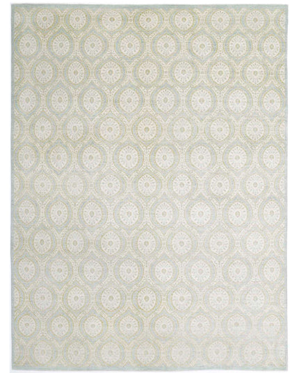 Artemix 8' 11" X 11' 10" Hand Knotted Wool Rug 8' 11" X 11' 10" (272 X 361) / Blue / Wool