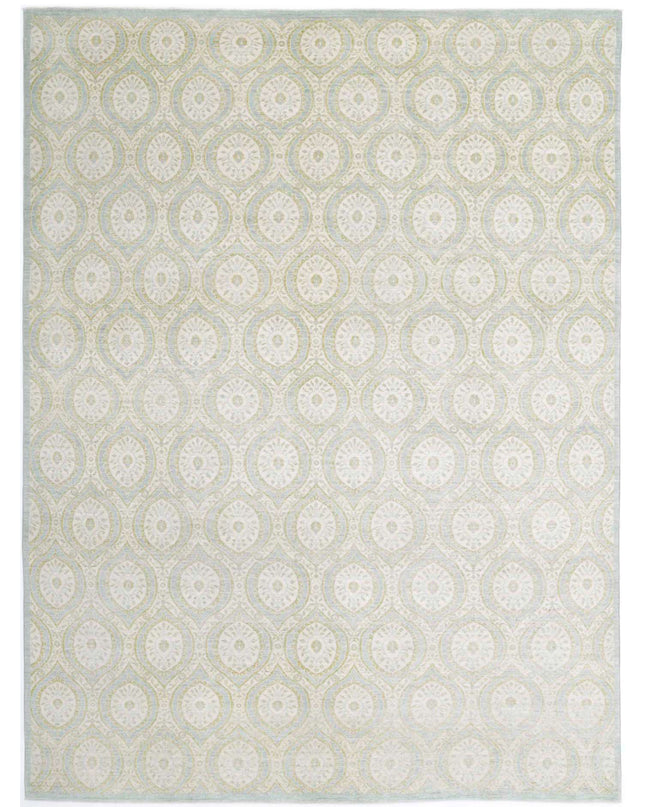 Artemix 8' 11" X 11' 10" Hand Knotted Wool Rug 8' 11" X 11' 10" (272 X 361) / Blue / Wool