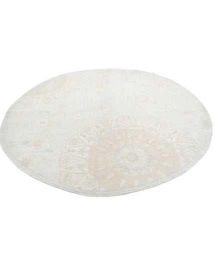 Artemix 7' 8" X 7' 9" Hand Knotted Wool Rug 7' 8" X 7' 9" (234 X 236) / Grey / Wool