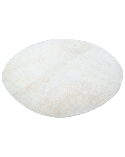 Artemix 7' 8" X 7' 9" Hand Knotted Wool Rug 7' 8" X 7' 9" (234 X 236) / Grey / Wool