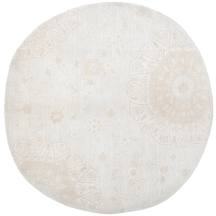Artemix 7' 8" X 7' 9" Hand Knotted Wool Rug 7' 8" X 7' 9" (234 X 236) / Grey / Wool
