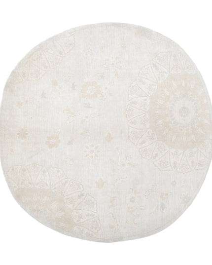 Artemix 7' 8" X 7' 9" Hand Knotted Wool Rug 7' 8" X 7' 9" (234 X 236) / Grey / Wool
