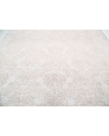 Artemix 9' 9" X 12' 10" Hand Knotted Wool Rug 9' 9" X 12' 10" (297 X 391) / Grey / Wool