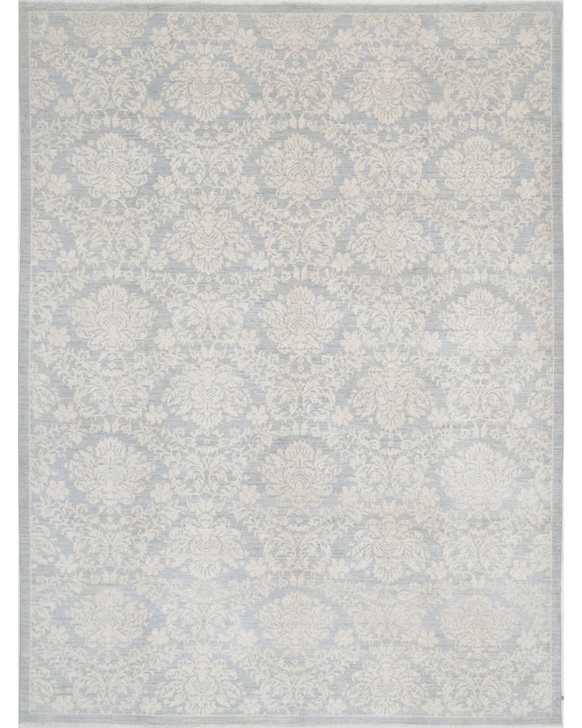 Artemix 10' 2" X 13' 2" Hand Knotted Wool Rug 10' 2" X 13' 2" (310 X 401) / Grey / Wool