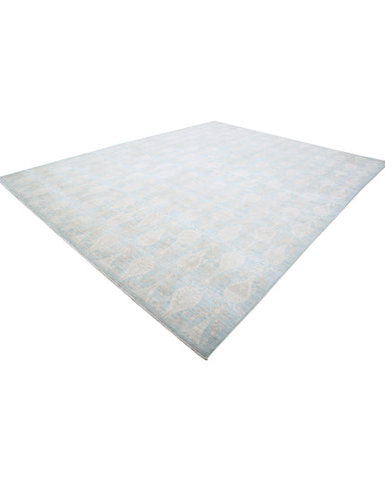 Artemix 11' 4" X 14' 2" Hand Knotted Wool Rug 11' 4" X 14' 2" (345 X 432) / Blue / Wool