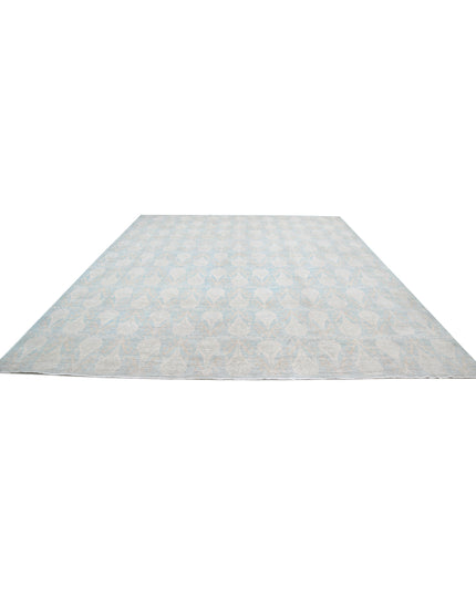 Artemix 11' 4" X 14' 2" Hand Knotted Wool Rug 11' 4" X 14' 2" (345 X 432) / Blue / Wool