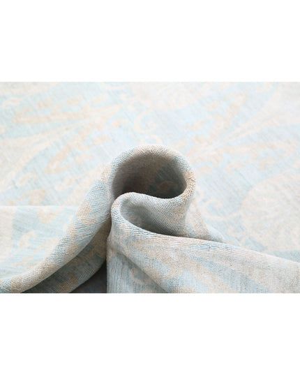 Artemix 11' 4" X 14' 2" Hand Knotted Wool Rug 11' 4" X 14' 2" (345 X 432) / Blue / Wool