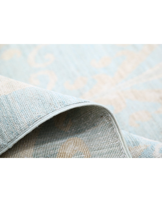 Artemix 11' 4" X 14' 2" Hand Knotted Wool Rug 11' 4" X 14' 2" (345 X 432) / Blue / Wool