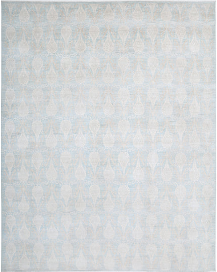 Artemix 11' 4" X 14' 2" Hand Knotted Wool Rug 11' 4" X 14' 2" (345 X 432) / Blue / Wool