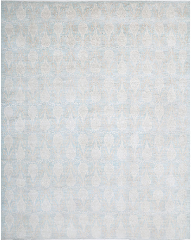 Artemix 11' 4" X 14' 2" Hand Knotted Wool Rug 11' 4" X 14' 2" (345 X 432) / Blue / Wool