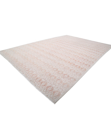 Artemix 12' 1" X 17' 5" Hand Knotted Wool Rug 12' 1" X 17' 5" (368 X 531) / Ivory / Wool