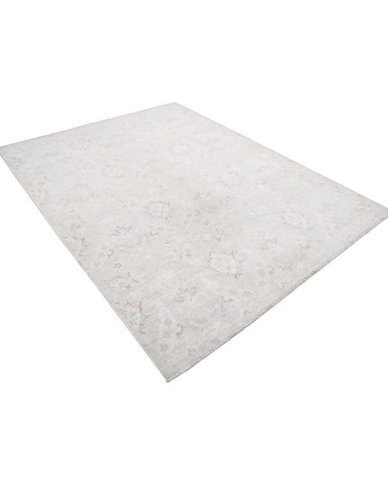 Artemix 6' 2" X 8' 0" Hand Knotted Wool Rug 6' 2" X 8' 0" (188 X 244) / Ivory / Wool