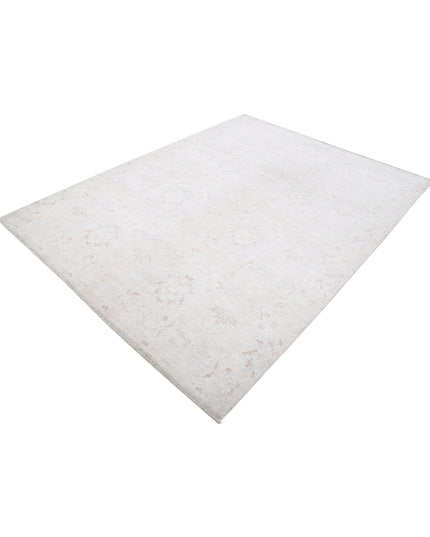 Artemix 6' 2" X 8' 0" Hand Knotted Wool Rug 6' 2" X 8' 0" (188 X 244) / Ivory / Wool