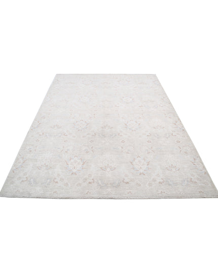 Artemix 6' 2" X 8' 0" Hand Knotted Wool Rug 6' 2" X 8' 0" (188 X 244) / Ivory / Wool