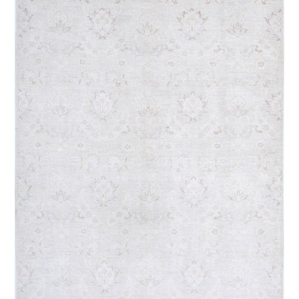Artemix 6' 2" X 8' 0" Hand Knotted Wool Rug 6' 2" X 8' 0" (188 X 244) / Ivory / Wool