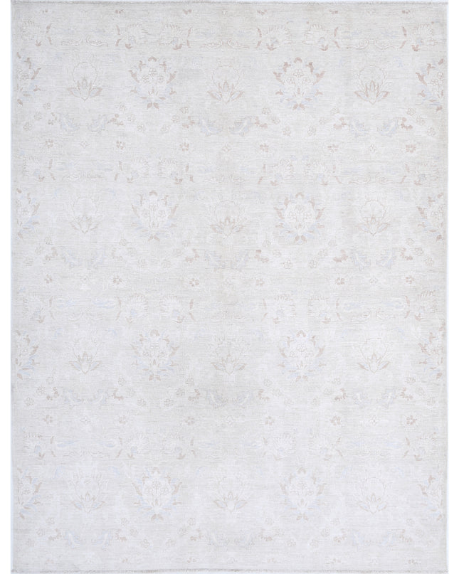 Artemix 6' 2" X 8' 0" Hand Knotted Wool Rug 6' 2" X 8' 0" (188 X 244) / Ivory / Wool