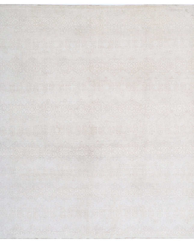 Artemix 8' 0" X 9' 4" Hand Knotted Wool Rug 8' 0" X 9' 4" (244 X 284) / Ivory / Wool