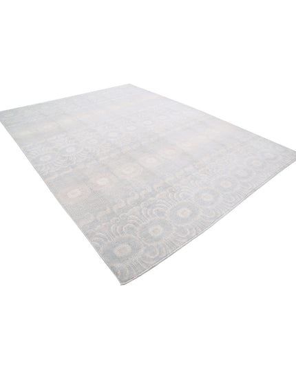 Artemix 8' 9" X 11' 3" Hand Knotted Wool Rug 8' 9" X 11' 3" (267 X 343) / Grey / Wool
