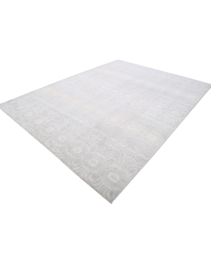 Artemix 8' 9" X 11' 3" Hand Knotted Wool Rug 8' 9" X 11' 3" (267 X 343) / Grey / Wool