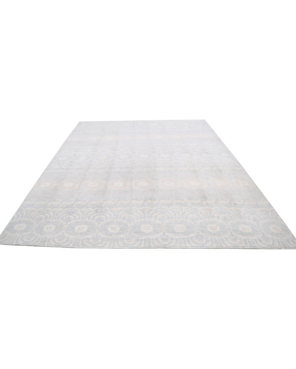 Artemix 8' 9" X 11' 3" Hand Knotted Wool Rug 8' 9" X 11' 3" (267 X 343) / Grey / Wool