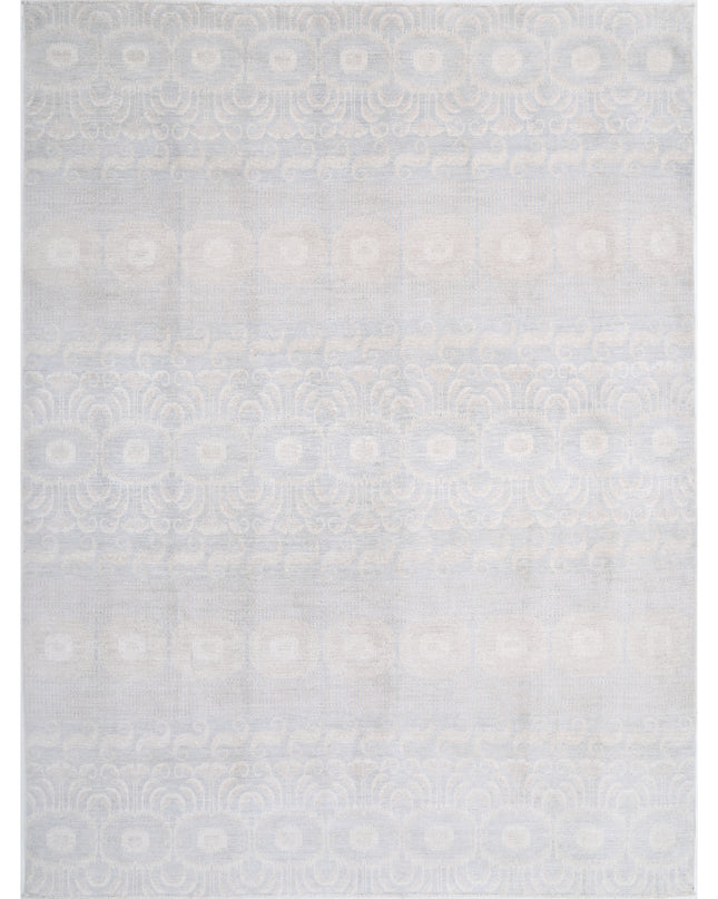 Artemix 8' 9" X 11' 3" Hand Knotted Wool Rug 8' 9" X 11' 3" (267 X 343) / Grey / Wool