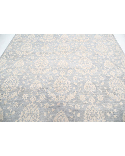 Artemix 8' 11" X 11' 6" Hand Knotted Wool Rug 8' 11" X 11' 6" (272 X 351) / Grey / Wool