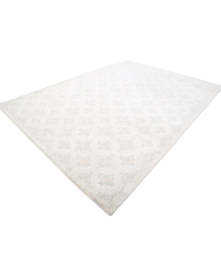 Artemix 9' 1" X 12' 3" Hand Knotted Wool Rug 9' 1" X 12' 3" (277 X 373) / Ivory / Wool