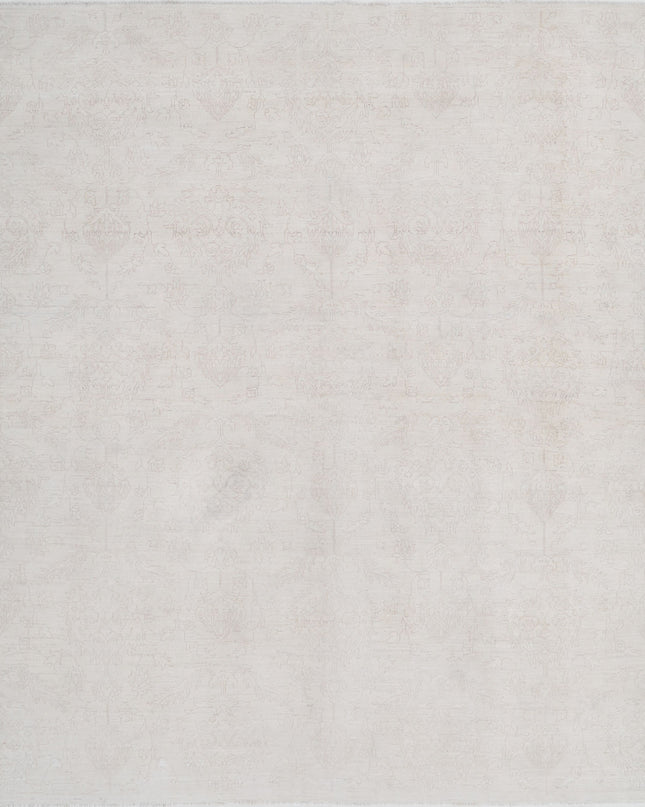 Artemix 7' 11" X 9' 5" Hand Knotted Wool Rug 7' 11" X 9' 5" (241 X 287) / Ivory / Wool