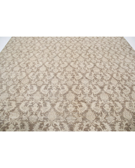 Artemix 10' 7" X 14' 8" Hand Knotted Wool Rug 10' 7" X 14' 8" (322 X 447) / Brown / Wool