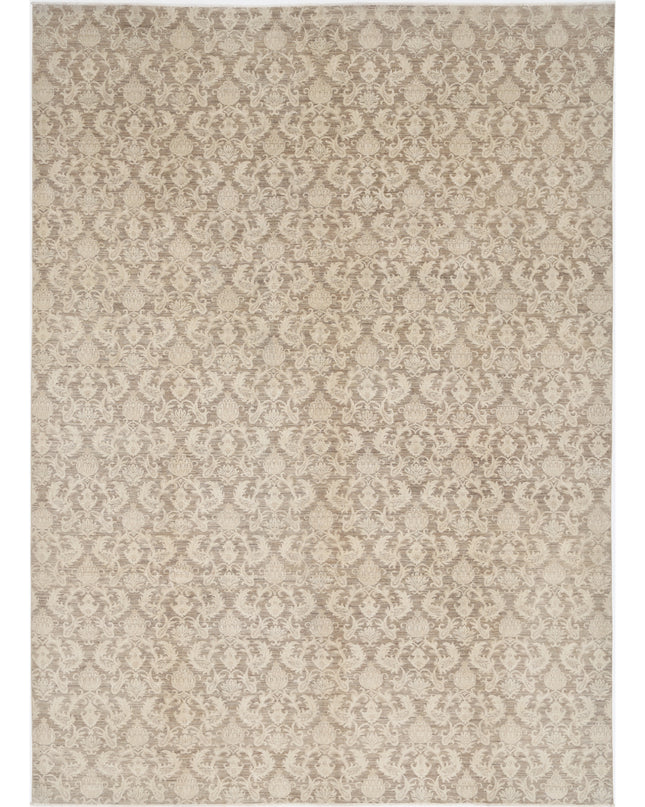 Artemix 10' 7" X 14' 8" Hand Knotted Wool Rug 10' 7" X 14' 8" (322 X 447) / Brown / Wool