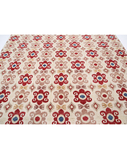 Artemix 8' 9" X 11' 3" Hand Knotted Wool Rug 8' 9" X 11' 3" (267 X 343) / Ivory / Wool