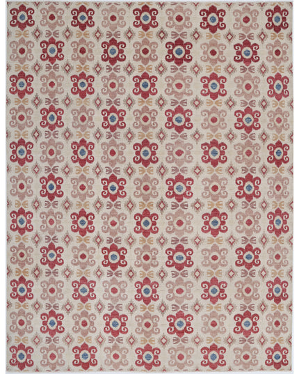 Artemix 8' 9" X 11' 3" Hand Knotted Wool Rug 8' 9" X 11' 3" (267 X 343) / Ivory / Wool