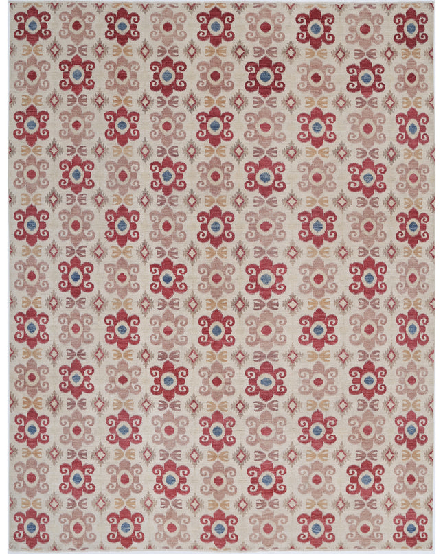 Artemix 8' 9" X 11' 3" Hand Knotted Wool Rug 8' 9" X 11' 3" (267 X 343) / Ivory / Wool