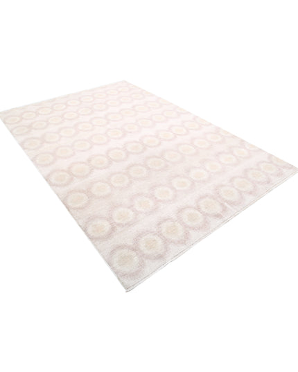 Artemix 6' 1" X 8' 7" Hand Knotted Wool Rug 6' 1" X 8' 7" (185 X 262) / Ivory / Wool