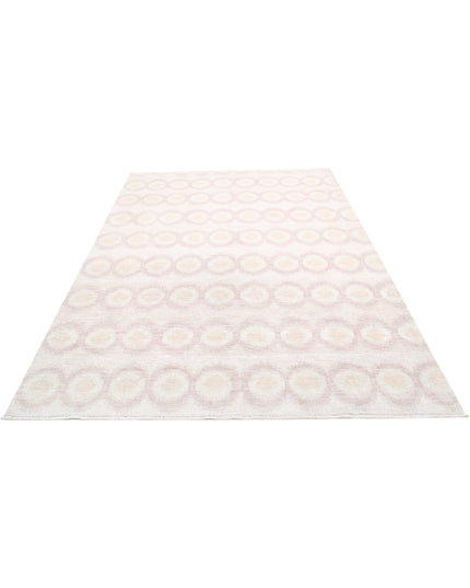 Artemix 6' 1" X 8' 7" Hand Knotted Wool Rug 6' 1" X 8' 7" (185 X 262) / Ivory / Wool