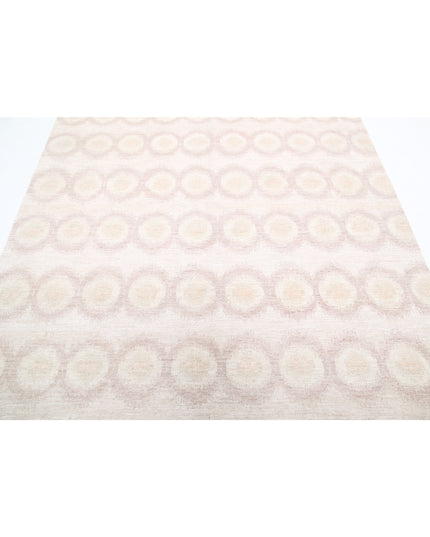 Artemix 6' 1" X 8' 7" Hand Knotted Wool Rug 6' 1" X 8' 7" (185 X 262) / Ivory / Wool