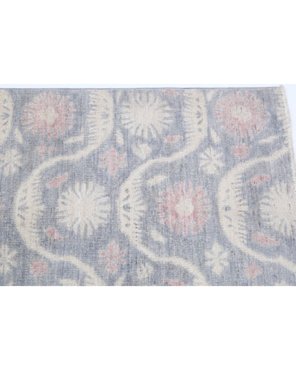 Artemix 6' 2" X 9' 2" Hand Knotted Wool Rug 6' 2" X 9' 2" (188 X 280) / Grey / Wool