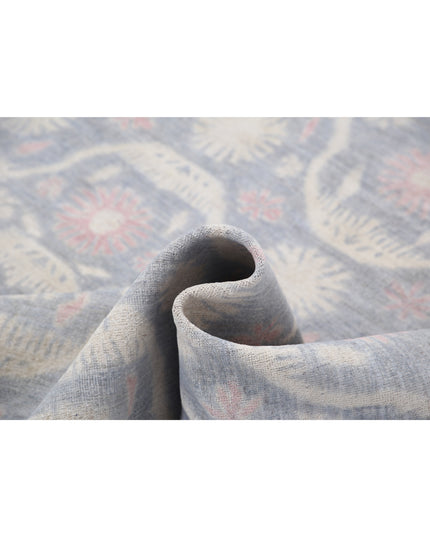 Artemix 6' 2" X 9' 2" Hand Knotted Wool Rug 6' 2" X 9' 2" (188 X 280) / Grey / Wool