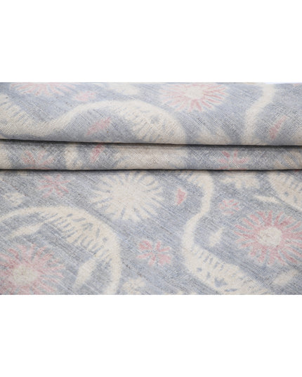 Artemix 6' 2" X 9' 2" Hand Knotted Wool Rug 6' 2" X 9' 2" (188 X 280) / Grey / Wool