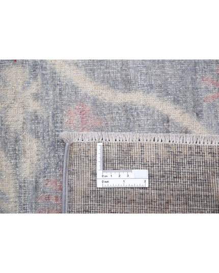 Artemix 6' 2" X 9' 2" Hand Knotted Wool Rug 6' 2" X 9' 2" (188 X 280) / Grey / Wool