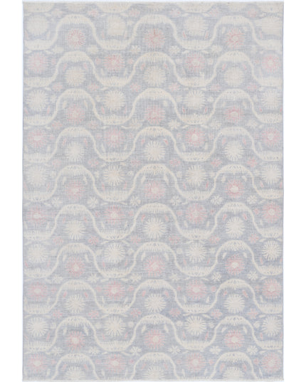 Artemix 6' 2" X 9' 2" Hand Knotted Wool Rug 6' 2" X 9' 2" (188 X 280) / Grey / Wool