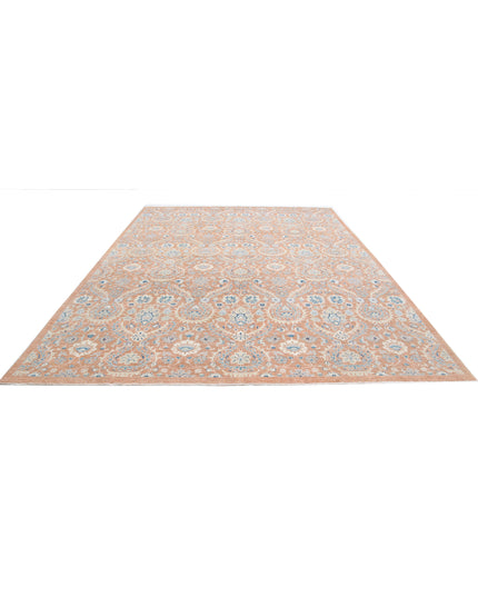 Artemix 9' 10" X 13' 6" Hand Knotted Wool Rug 9' 10" X 13' 6" (300 X 411) / Brown / Wool
