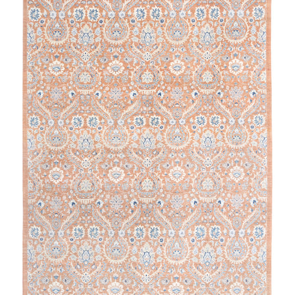 Artemix 9' 10" X 13' 6" Hand Knotted Wool Rug 9' 10" X 13' 6" (300 X 411) / Brown / Wool