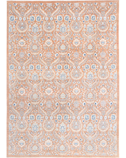 Artemix 9' 10" X 13' 6" Hand Knotted Wool Rug 9' 10" X 13' 6" (300 X 411) / Brown / Wool