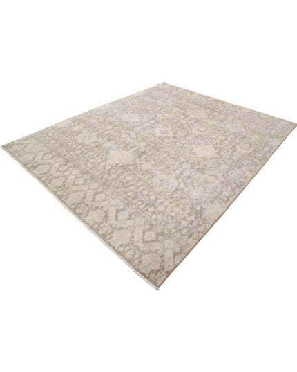 Artemix 7' 8" X 9' 4" Hand Knotted Wool Rug 7' 8" X 9' 4" (234 X 284) / Grey / Wool