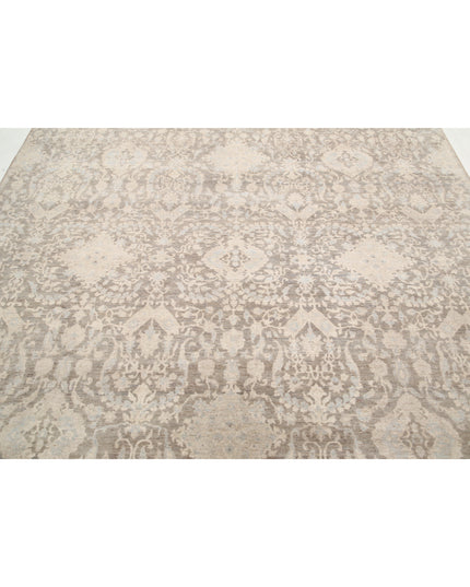 Artemix 7' 8" X 9' 4" Hand Knotted Wool Rug 7' 8" X 9' 4" (234 X 284) / Grey / Wool