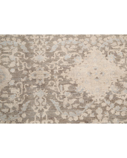 Artemix 7' 8" X 9' 4" Hand Knotted Wool Rug 7' 8" X 9' 4" (234 X 284) / Grey / Wool
