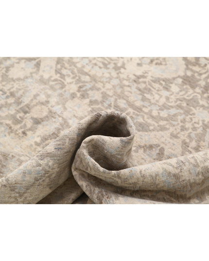 Artemix 7' 8" X 9' 4" Hand Knotted Wool Rug 7' 8" X 9' 4" (234 X 284) / Grey / Wool
