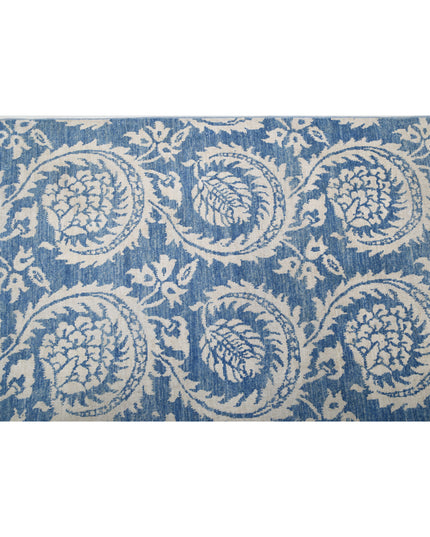 Artemix 8' 9" X 11' 5" Hand Knotted Wool Rug 8' 9" X 11' 5" (267 X 348) / Blue / Wool
